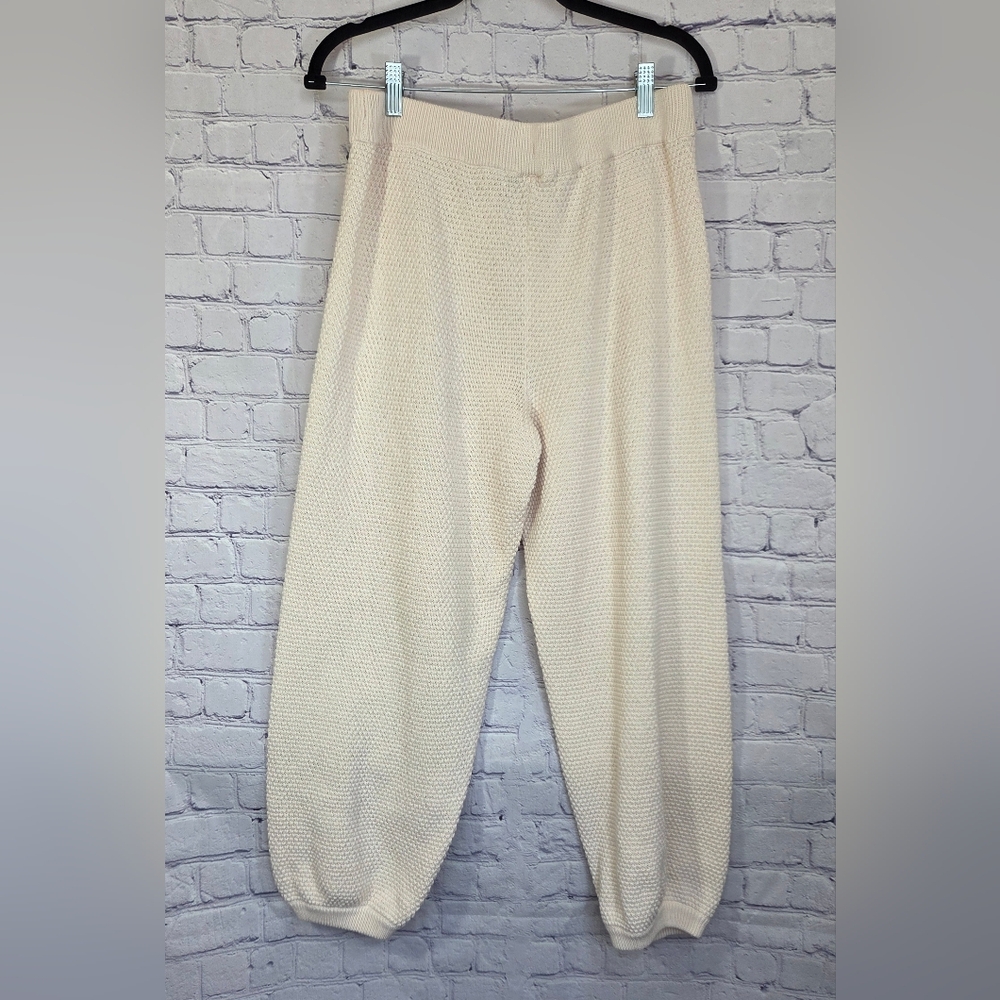 Free People Beach Cream Knit Joggers - Picture 4 of 5